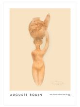 Rodin Nude Woman Carrying Vase On Head - Art Print